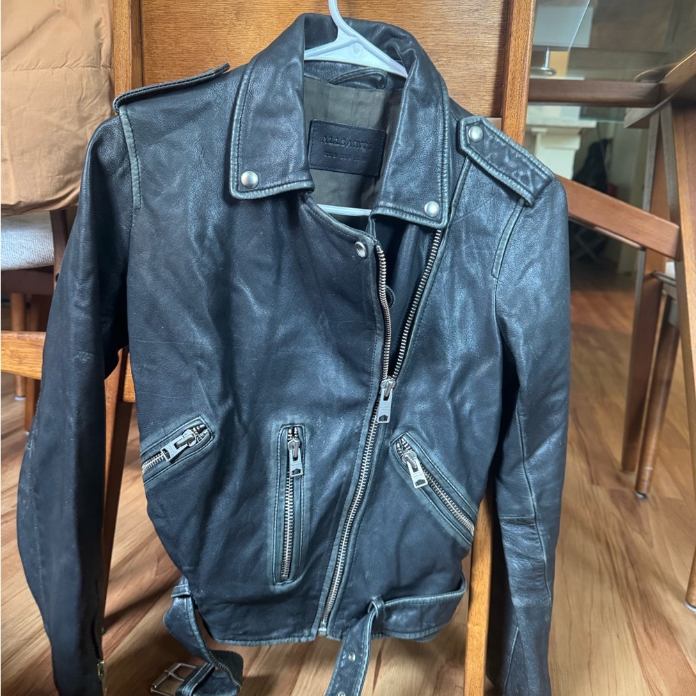 ALLSAINTS Leather Jacket - Black